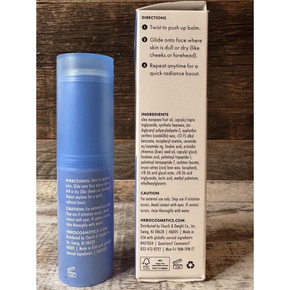 HERO COSMETICS Glow Balm Radiant Skin Stick 0.4 oz – New | Stocking Stuffer Idea - Picture 4 of 5